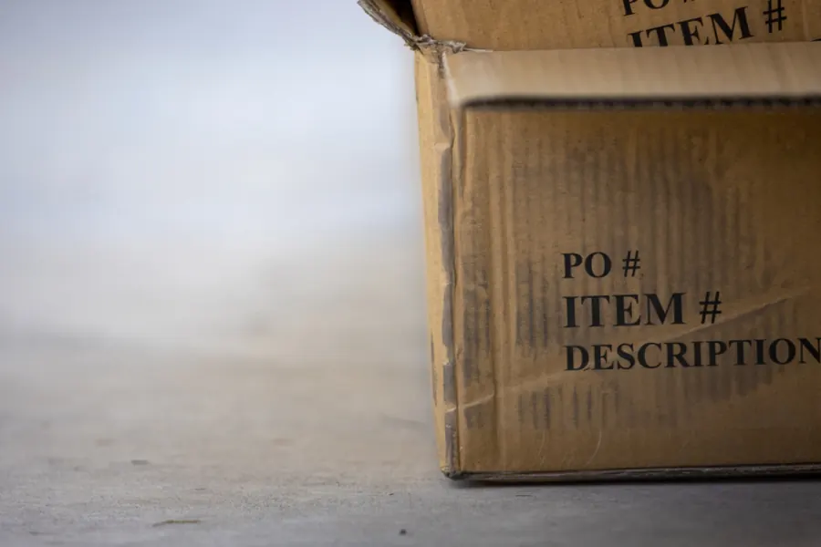 Sample image: Packing supplies