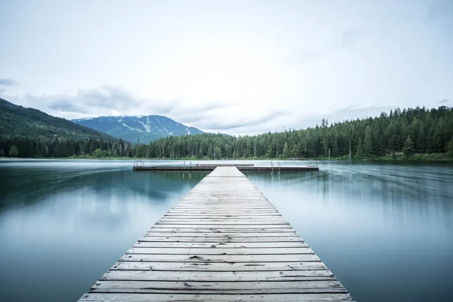 Sample image: Cabins among the pines