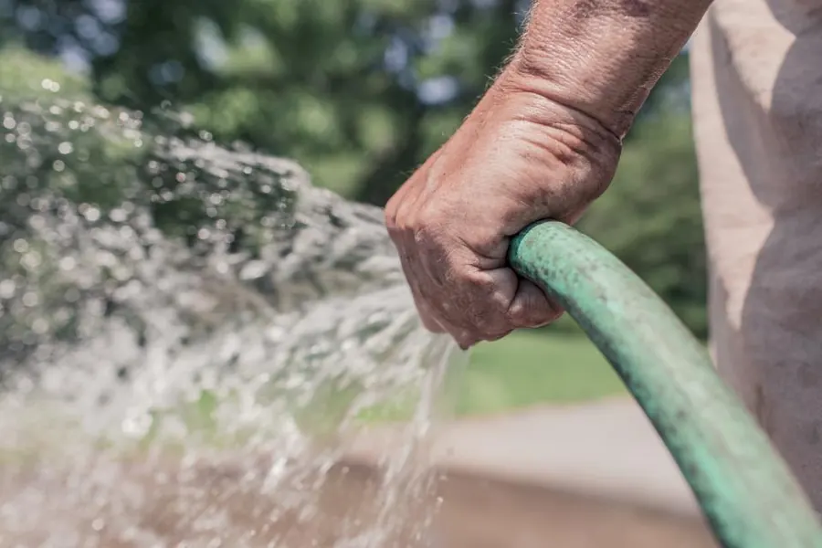 Sample image: Hose and rinse