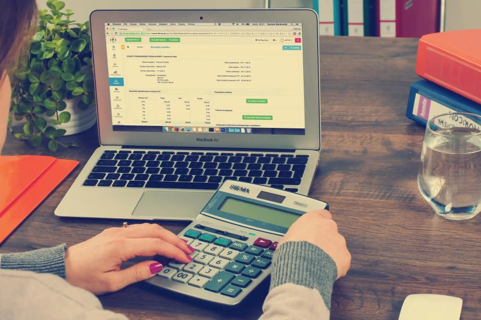 Sample image: Bookkeeping